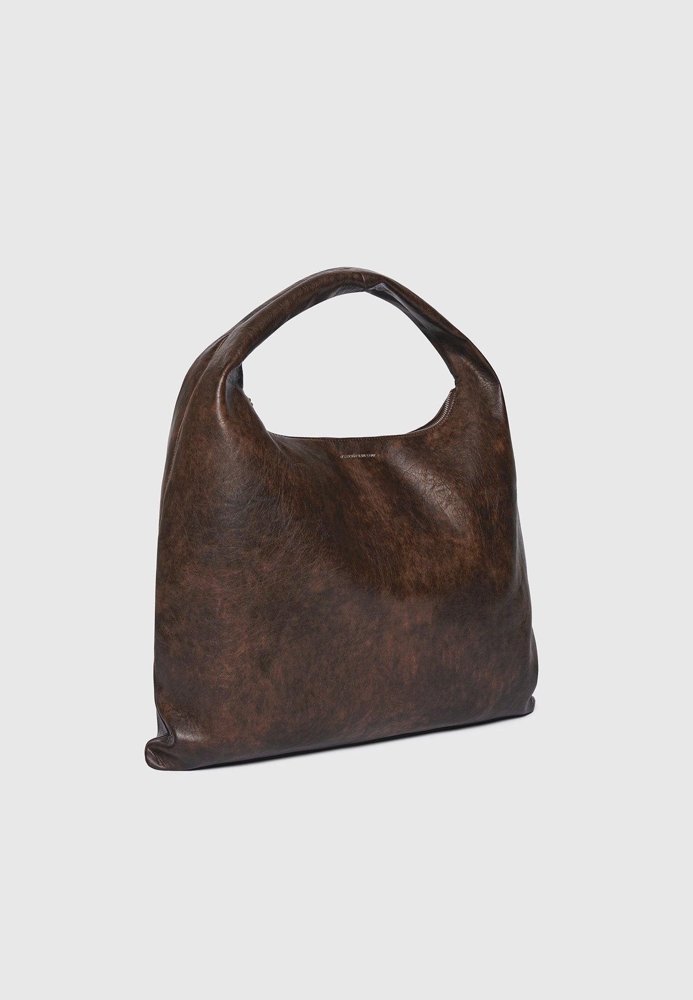 Aubin - Vintage Leather Hobo Bag - Brown