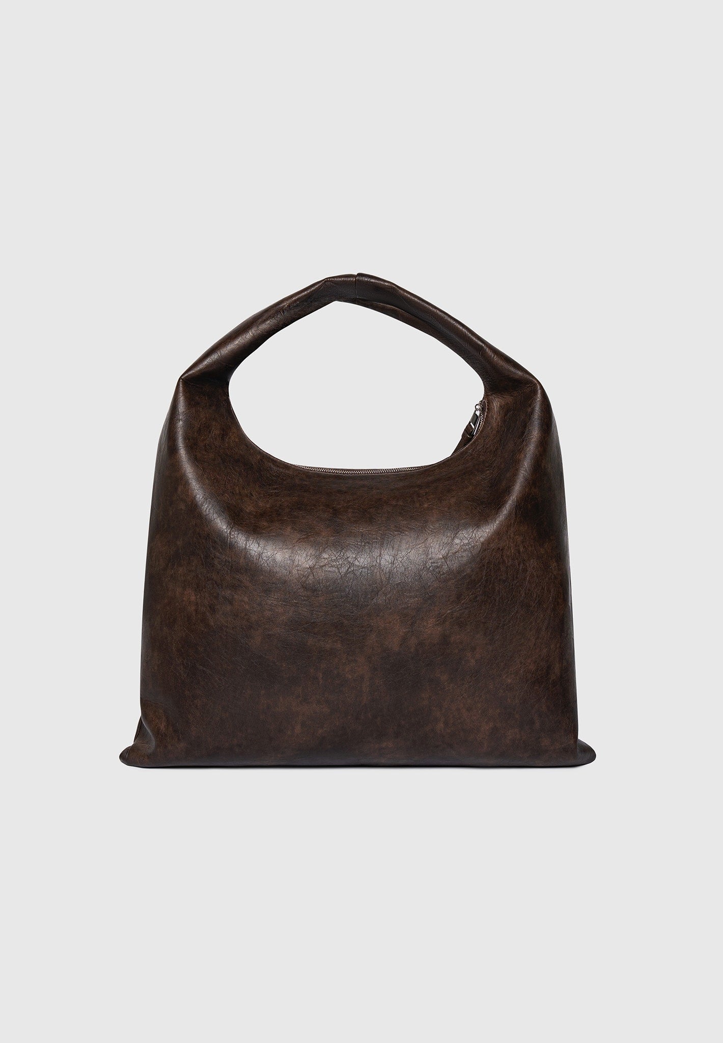 Aubin - Vintage Leather Hobo Bag - Brown