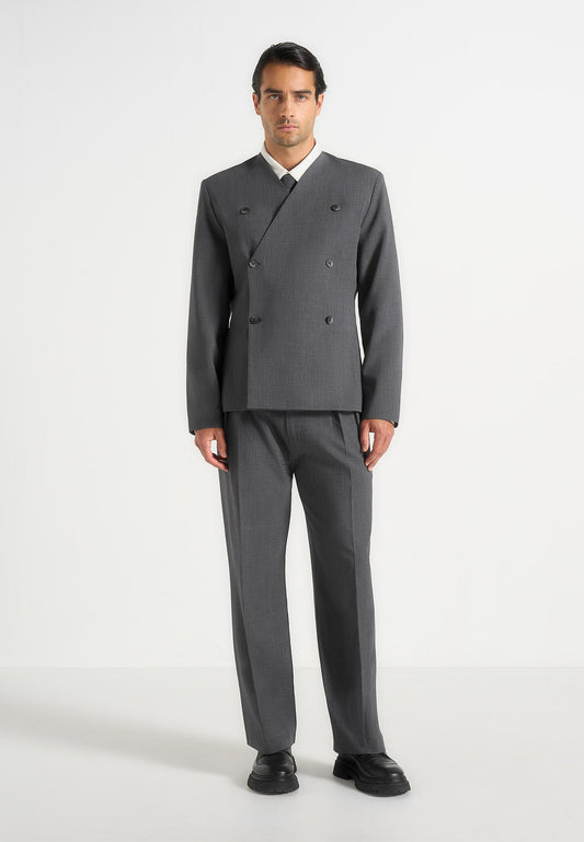 Timéo - Tailored Kimono Blazer - Grey