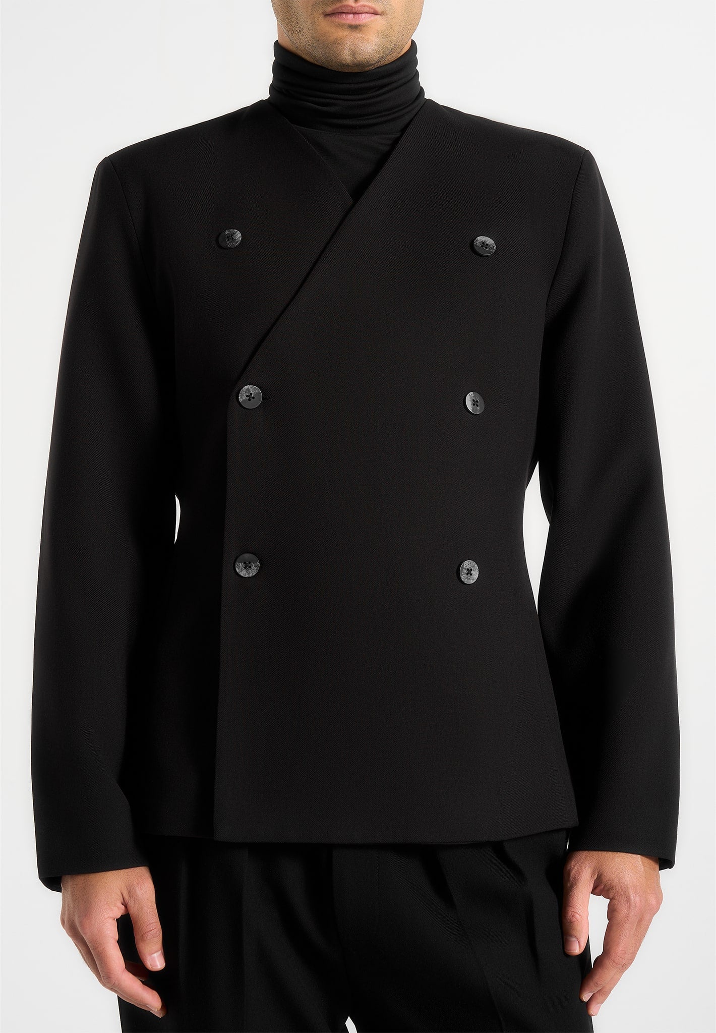 Timéo - Tailored Kimono Blazer - Black