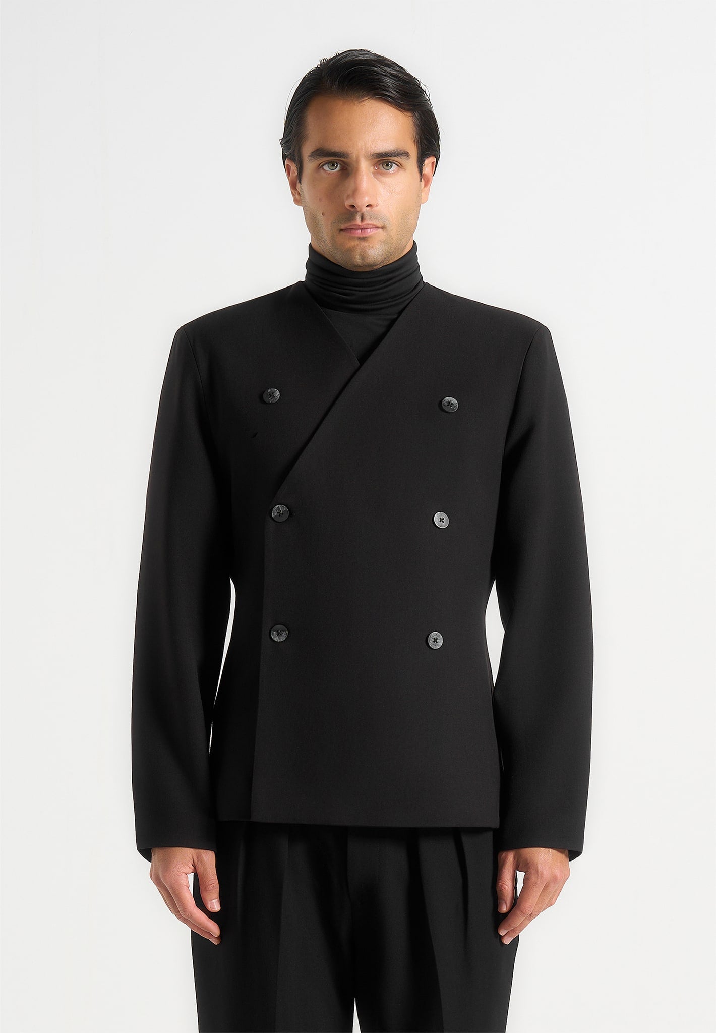 Timéo - Tailored Kimono Blazer - Black